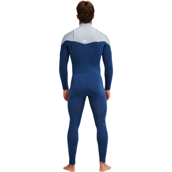 2026 Quiksilver Mens Young Guns 4/3mm Chest Zip Wetsuit EQYW103248 - Dark Denim